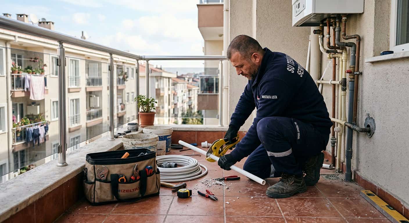 Balkon Giderini Yağışa Hazırlama hakkında tesisat görseli