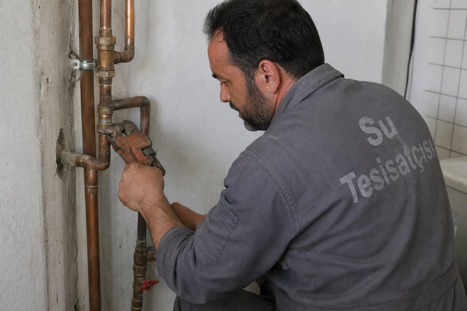 Tesisat borusu ve bağlantılarında kontrol çalışması