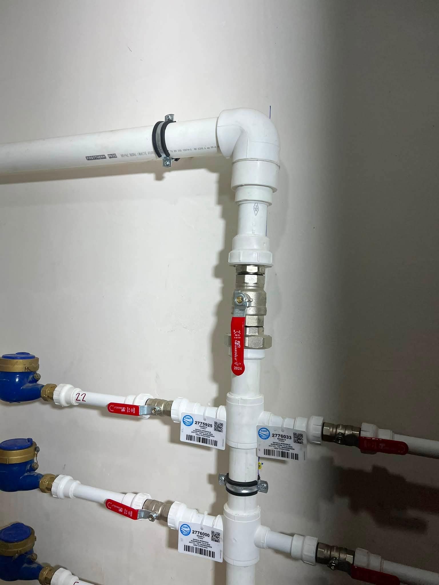 Tesisat borusu ve bağlantılarında kontrol çalışması